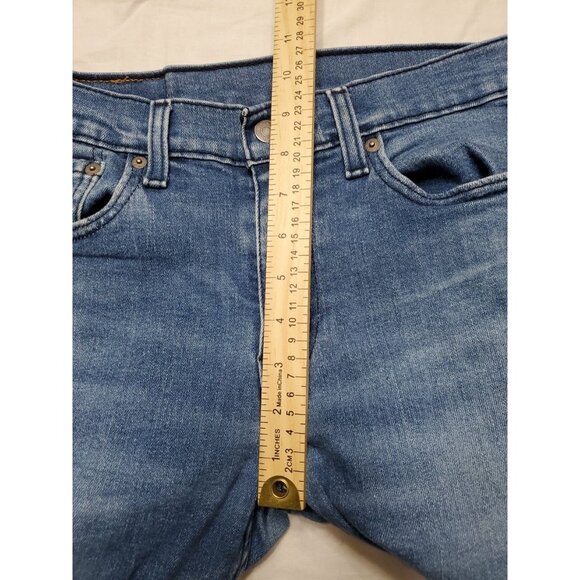 Levis 514 Straight Leg Jeans Men's 30x32 Medium Wash Blue Denim Vintage Stretch - Picture 4 of 10